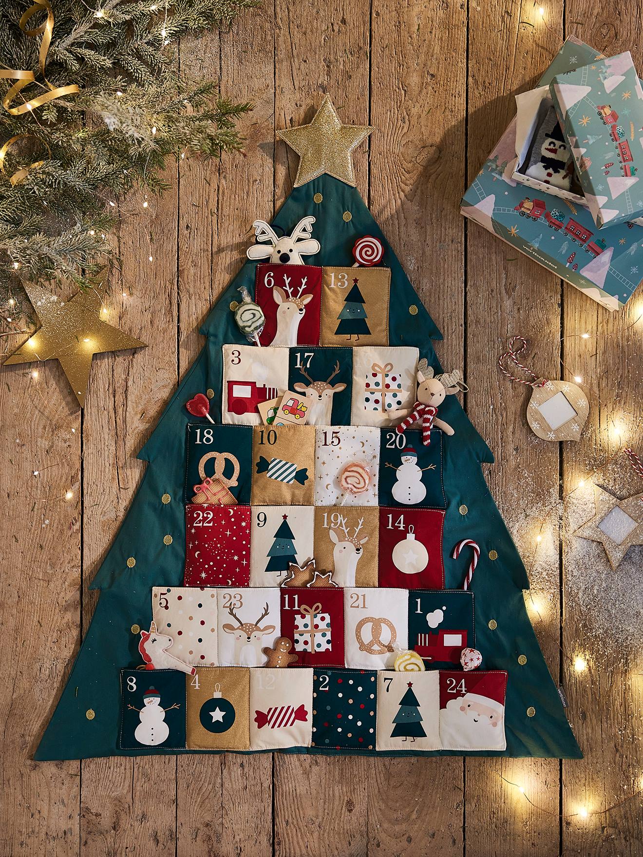 Calendrier de l'Avent Sapin vert