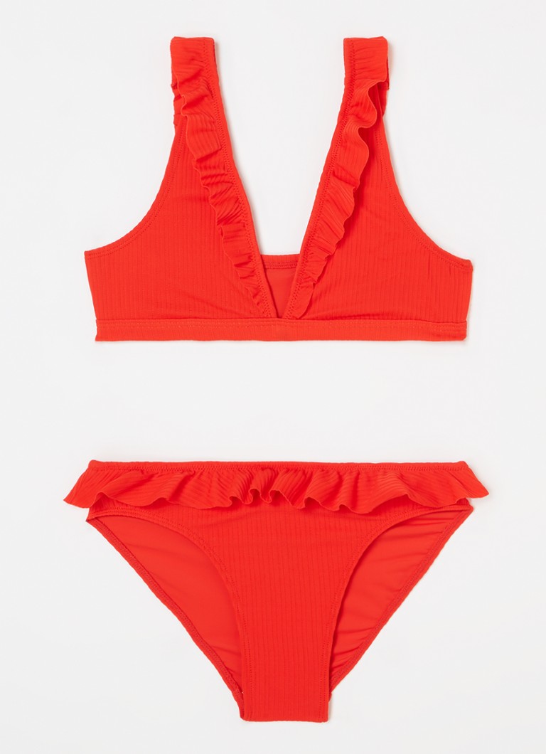 Bikini de plage à volants