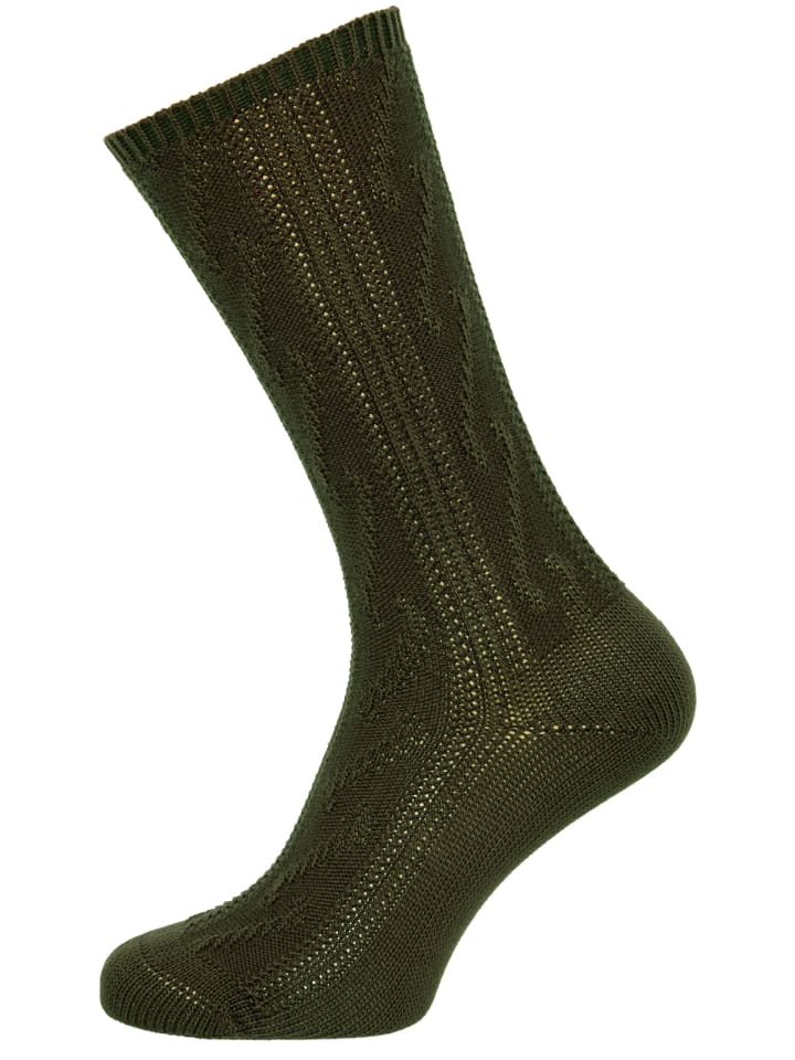 Lusana Strumpf LN3524 in grün günstig kaufen