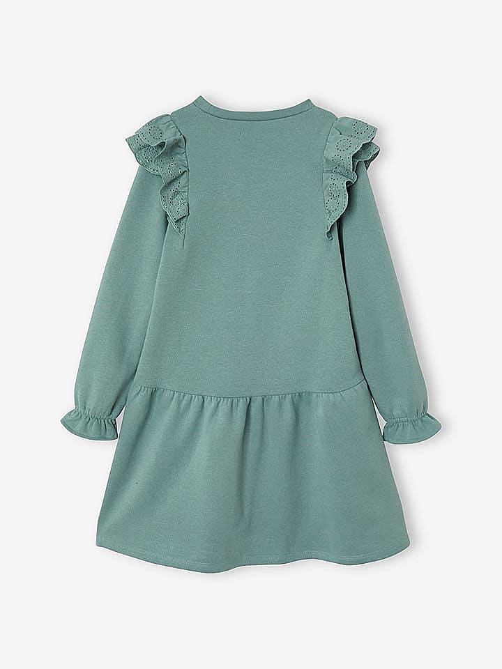vertbaudet Kleid in Grün günstig kaufen 140