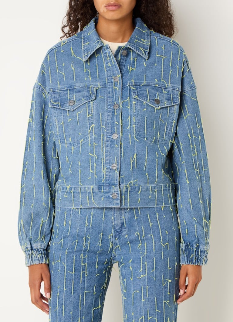 Refined Department Bloom denim jacket with chest pockets