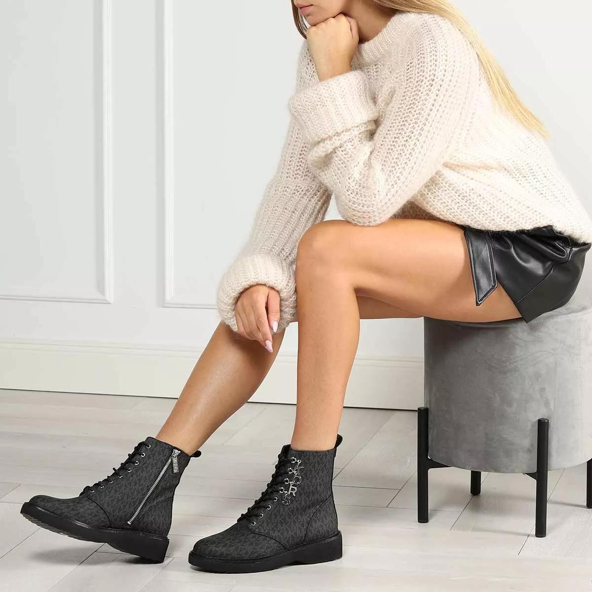 MICHAEL KORS Stiefeletten schwarz Biker Boot