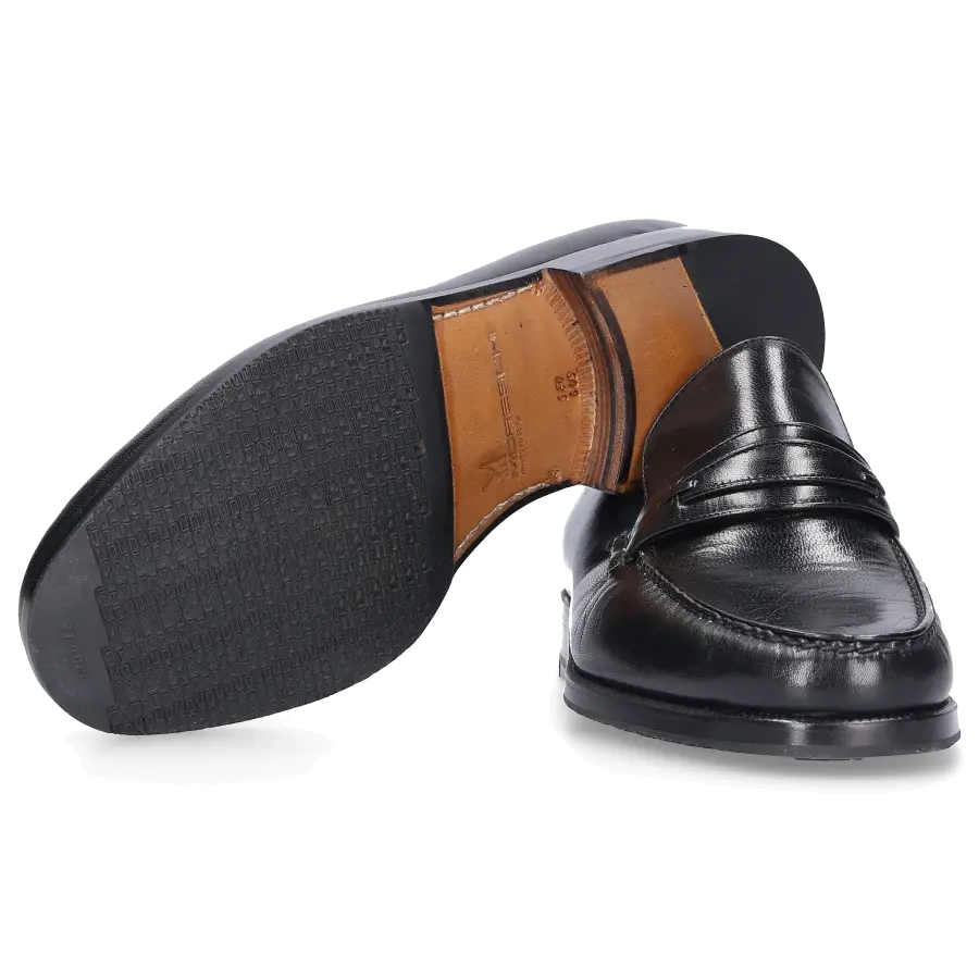 Moreschi - Loafer 019396 Kalbsleder - schwarz