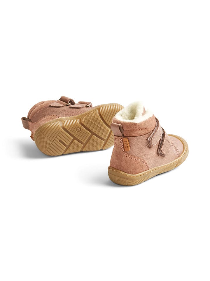 Wheat Leder-Winterboots in Rosa günstig kaufen