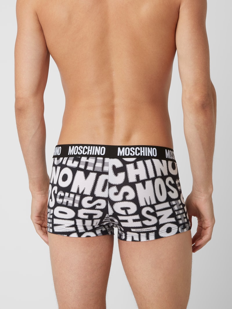Trunks mit Logo-Muster in schwarz