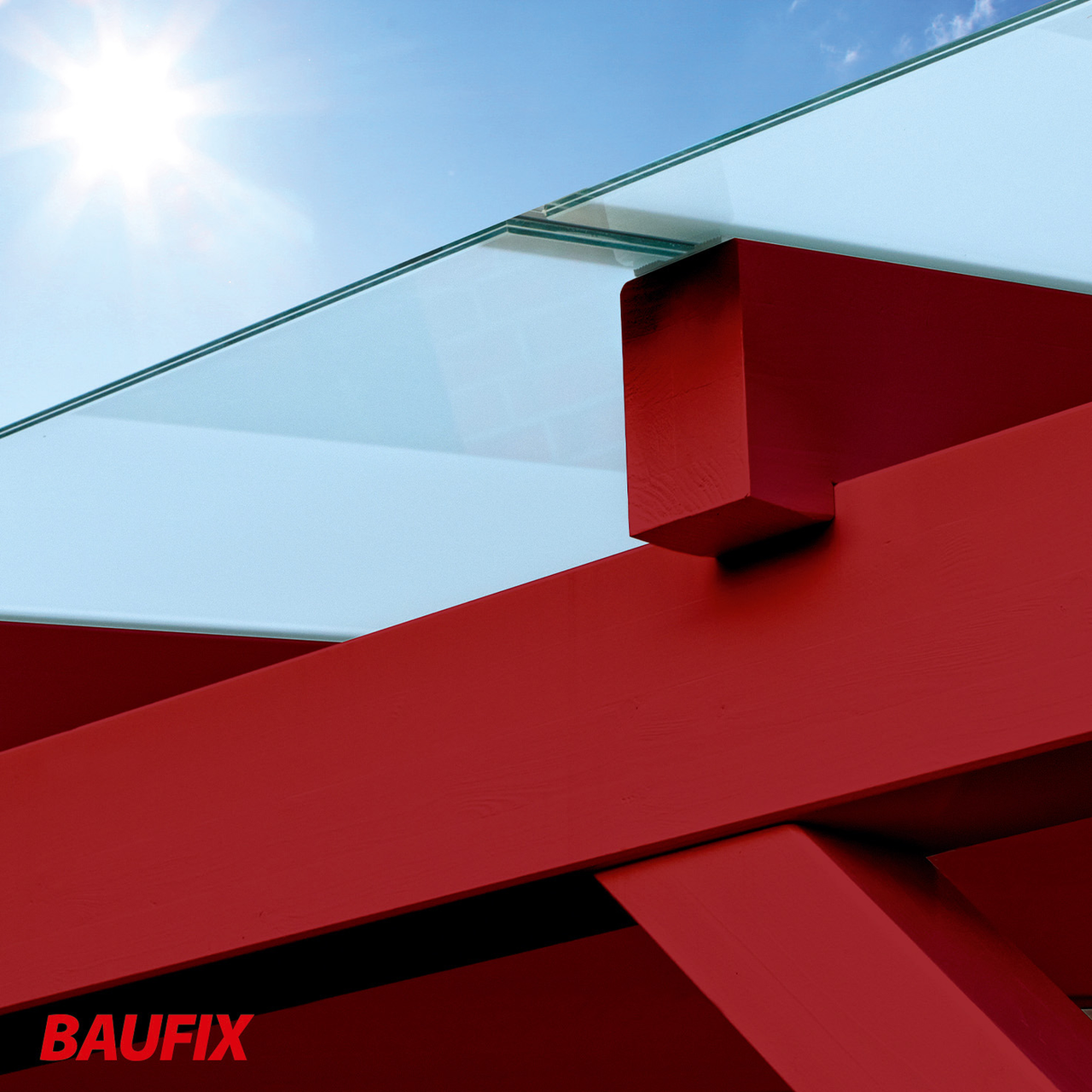 Baufix 2in1 Express Deckfarbe 2,5 L skandinavisch rot