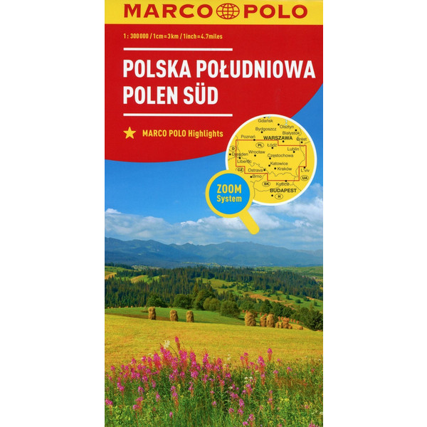 MARCO POLO Karte Polen Süd 1:300 000 - Straßenkarte