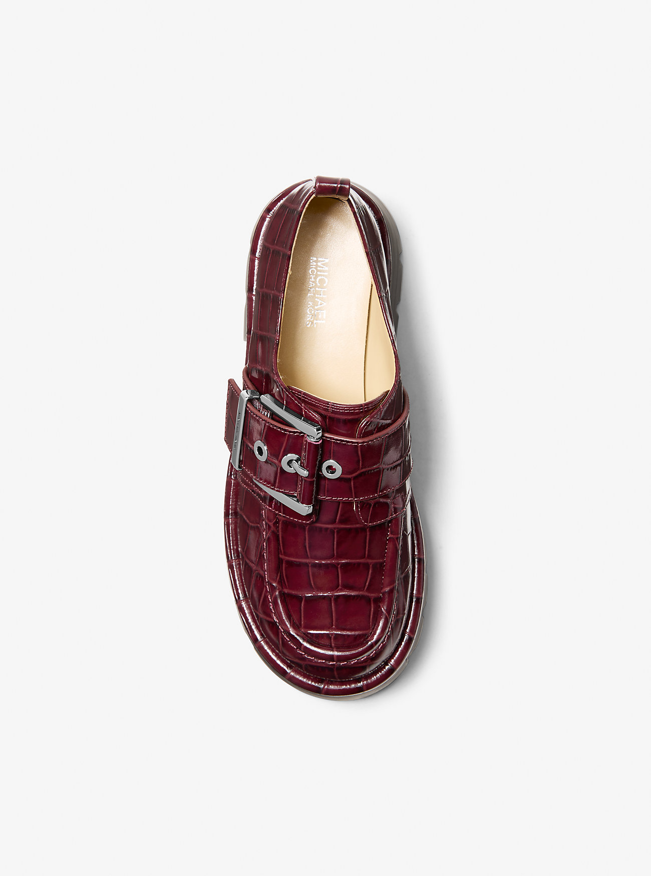 Colby Krokodillepreget Skinnloafer - OXBLOOD