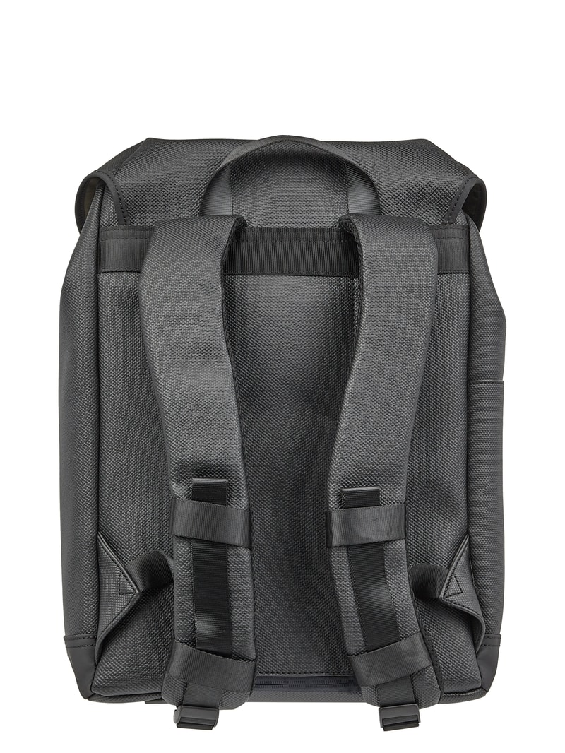 Rucksack mit wattiertem Laptopfach in schwarz