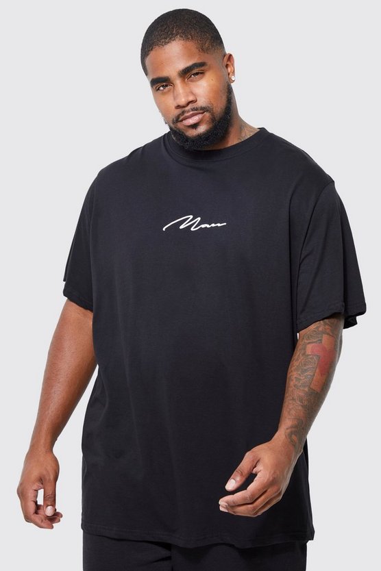 Plus Man Signature Rundhals T-Shirt