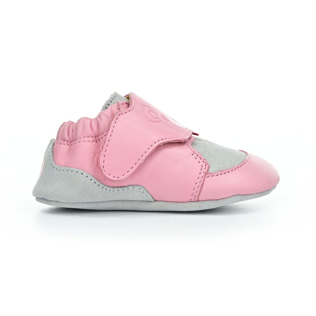 Affenzahn Krabbelschuh Leder Crawly Koala Pink