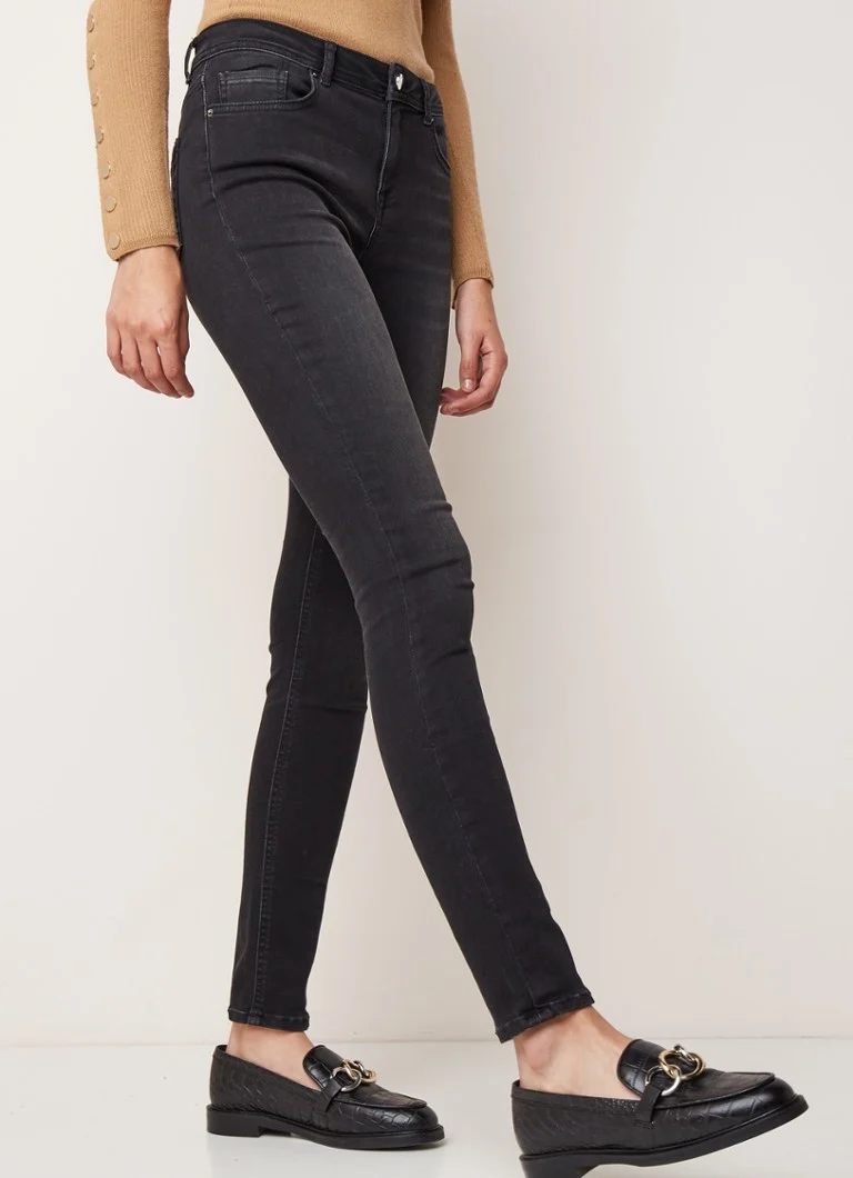 Blugi skinny cu talie medie Aimi de la Ba&sh