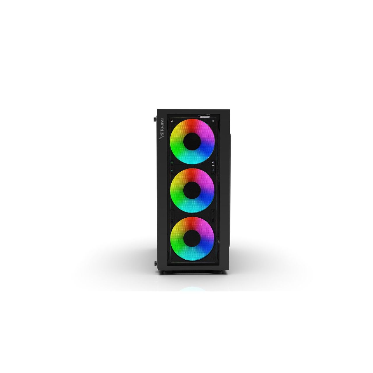 Inca Empousa EMG-15XN Gaming PC Gehäuse Computer Glasscheibe 4x ARGB Lüfter schwarz