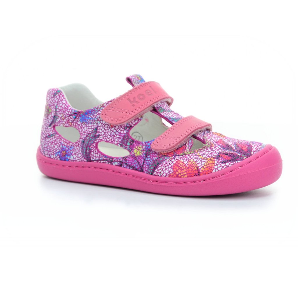 Koel4kids Bep Medium Fantasy Fuchsia Flowers Barfußsandalen