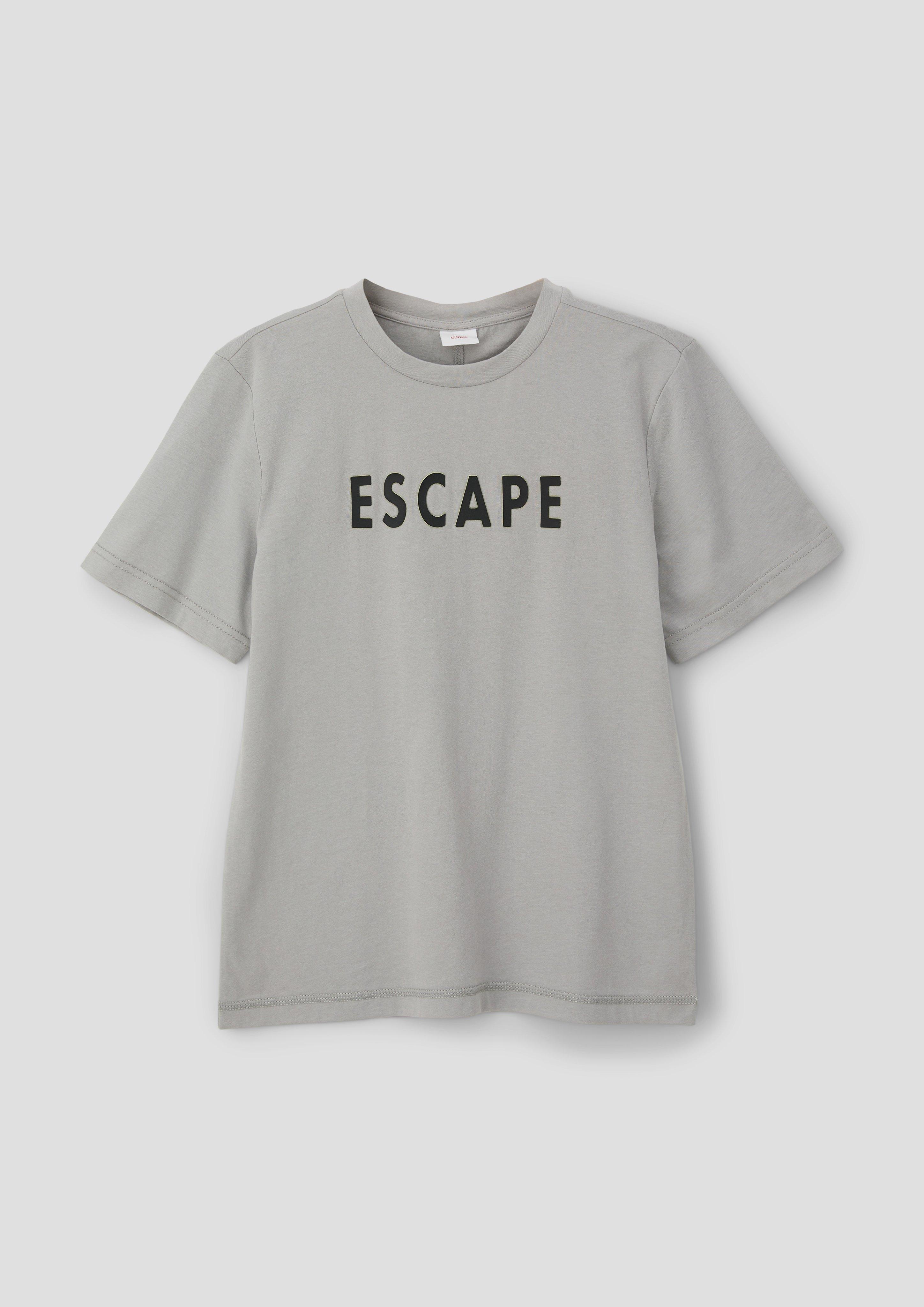 Baumwollshirt mit Schriftprint  2143080-9114