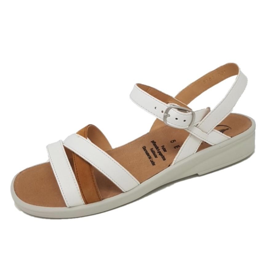 GANTER Komfort Sandalen weiss
