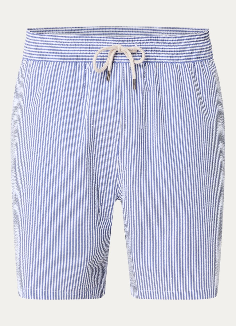 Ralph Lauren Traveler badeshorts med stripetrykk og sidelommer