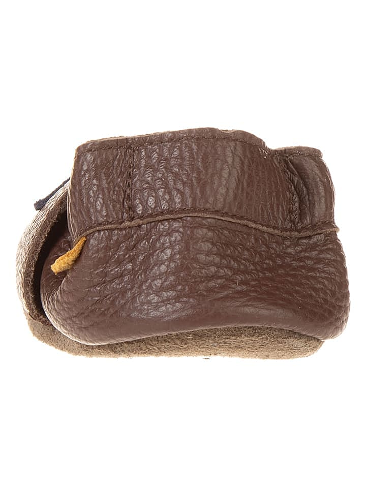 lamino Leder-Krabbelschuhe in Braun günstig kaufen 22/23