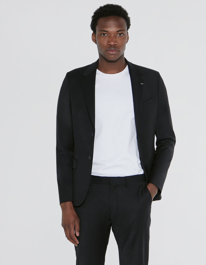 Pantalon de costume SLIM noir TRAVEL SUIT Homme