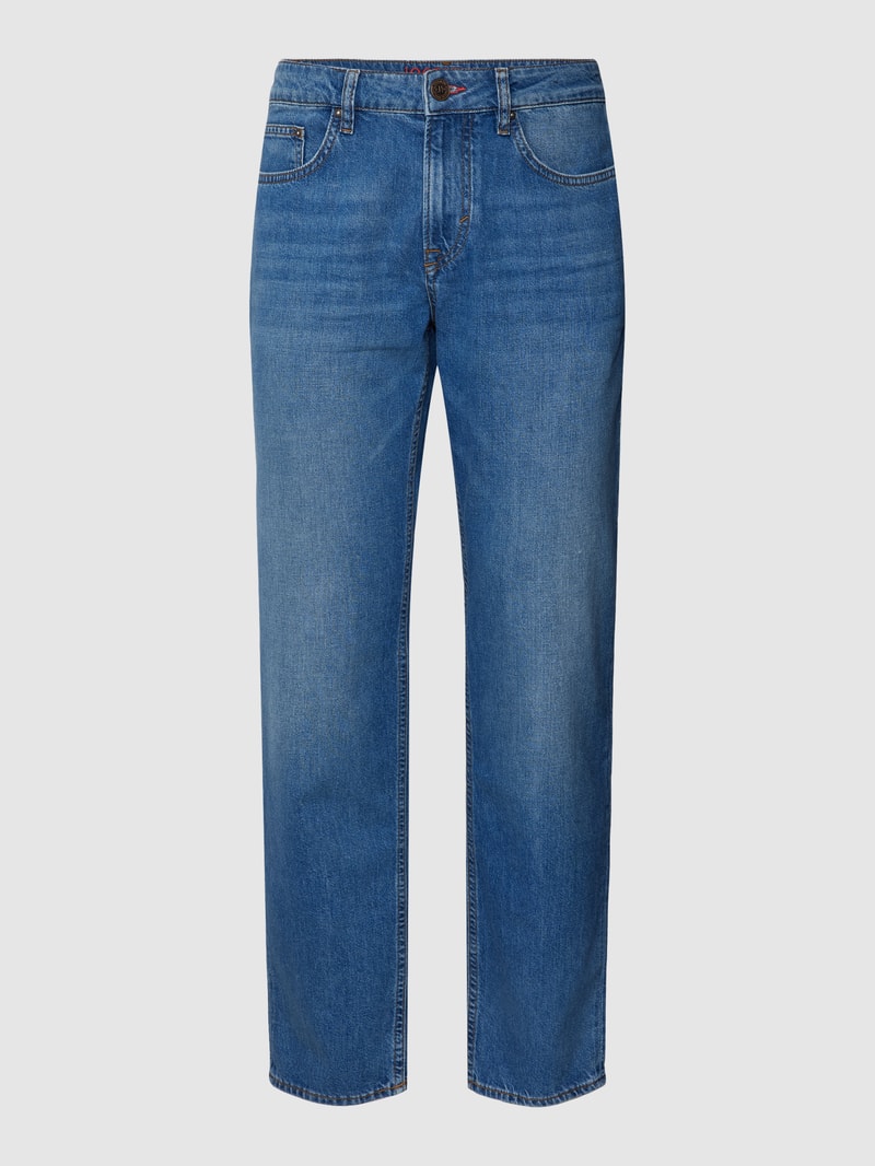 Skinny Fit Jeans im 5-Pocket-Design Modell 'Mitch' in blau