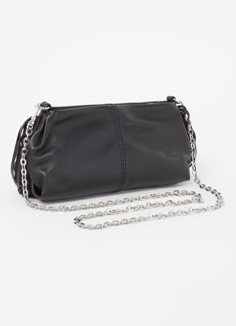 Borsa a tracolla Maje in pelle con frange