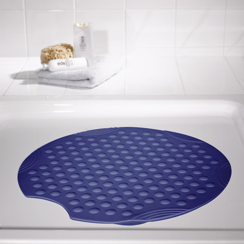 Ridder Duscheinlage Tecno ca. Ø 55 cm, ultramarinblau, 100% TPE