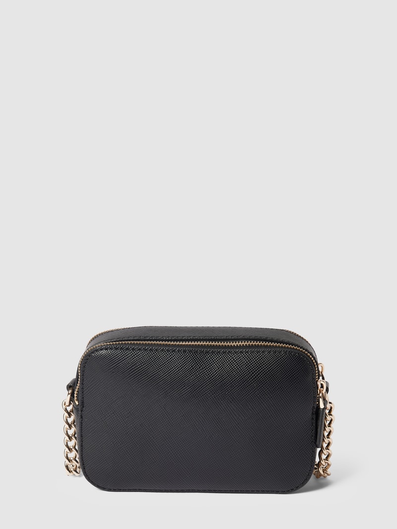 Camera Bag mit Schulterriemen in metallic Modell 'NOELLE' in schwarz
