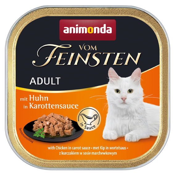Animonda Nassfutter Animonda Vom Feinsten Adult 32x100g Huhn, in Karottensauce