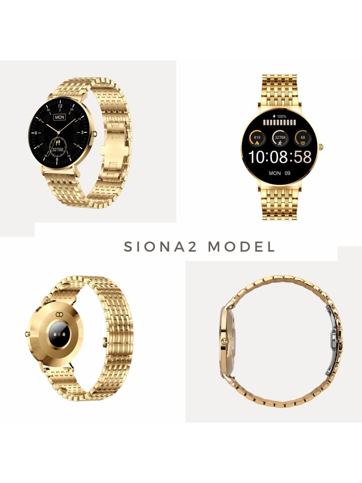 XCOAST Smartwatch  SIONA 2 Elegance Gold günstig kaufen onesize