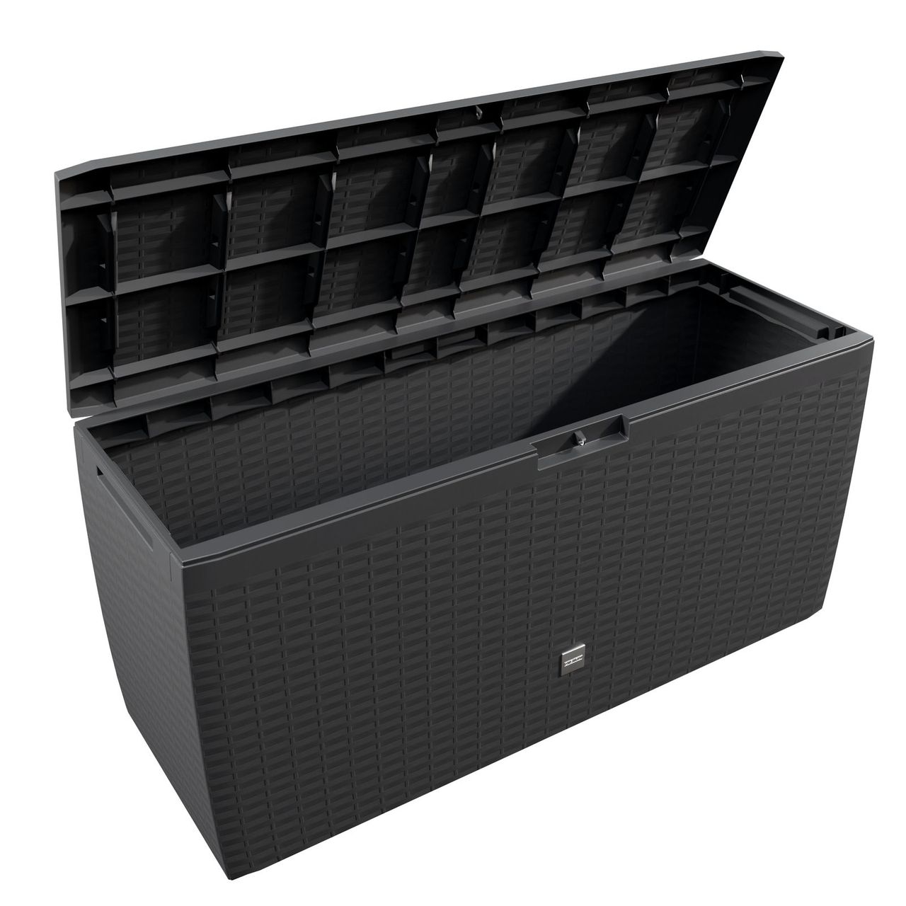 Casaria Auflagenbox Rato Plus Anthrazit 290L Rollen