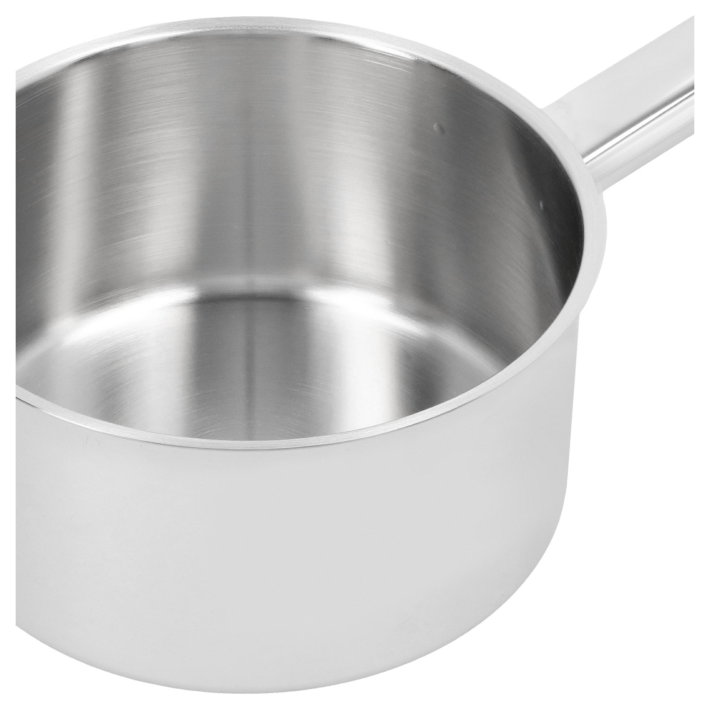 Stieltopf ohne Deckel 14 cm, 18/10 Edelstahl, Silber
