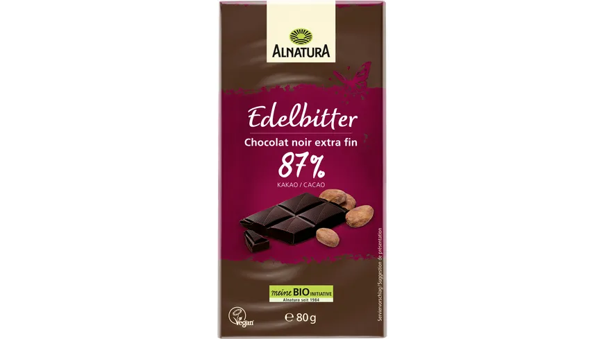 Alnatura Bio Edelbitter Schokolade 80 g