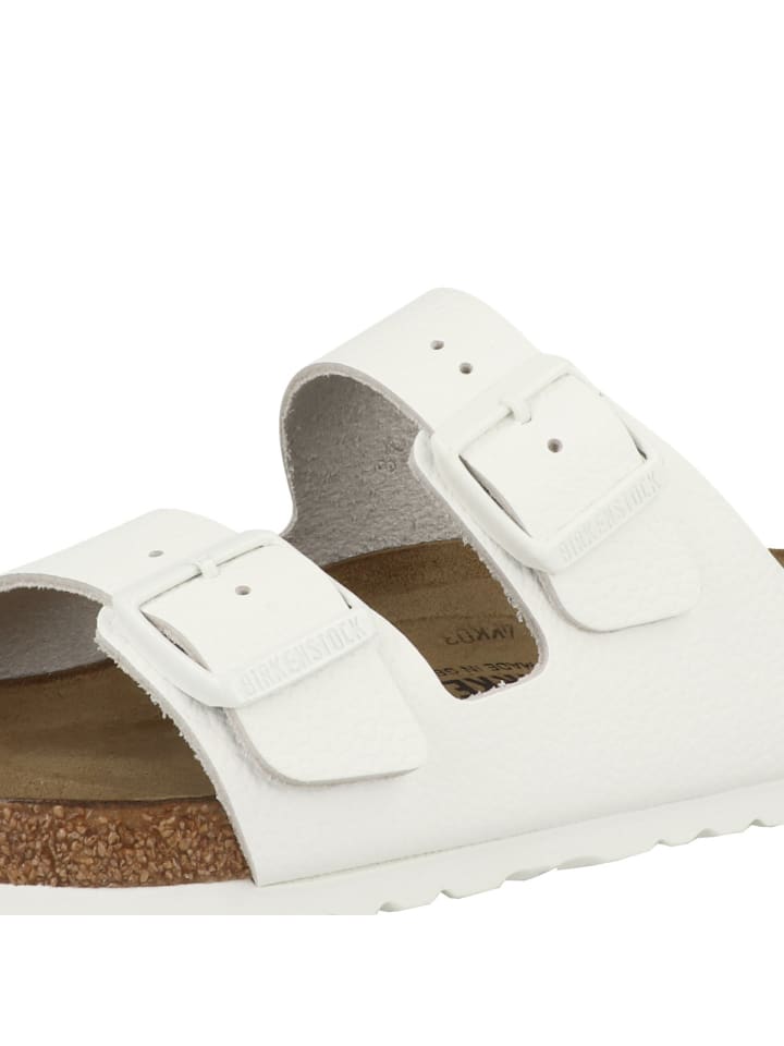 Birkenstock Sandale Arizona Naturleder normal in weiss günstig kaufen