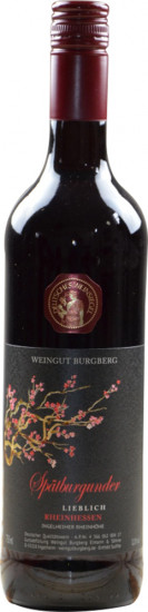 2016 Spätburgunder lieblich - Weingut Burgberg Eimann & Söhne