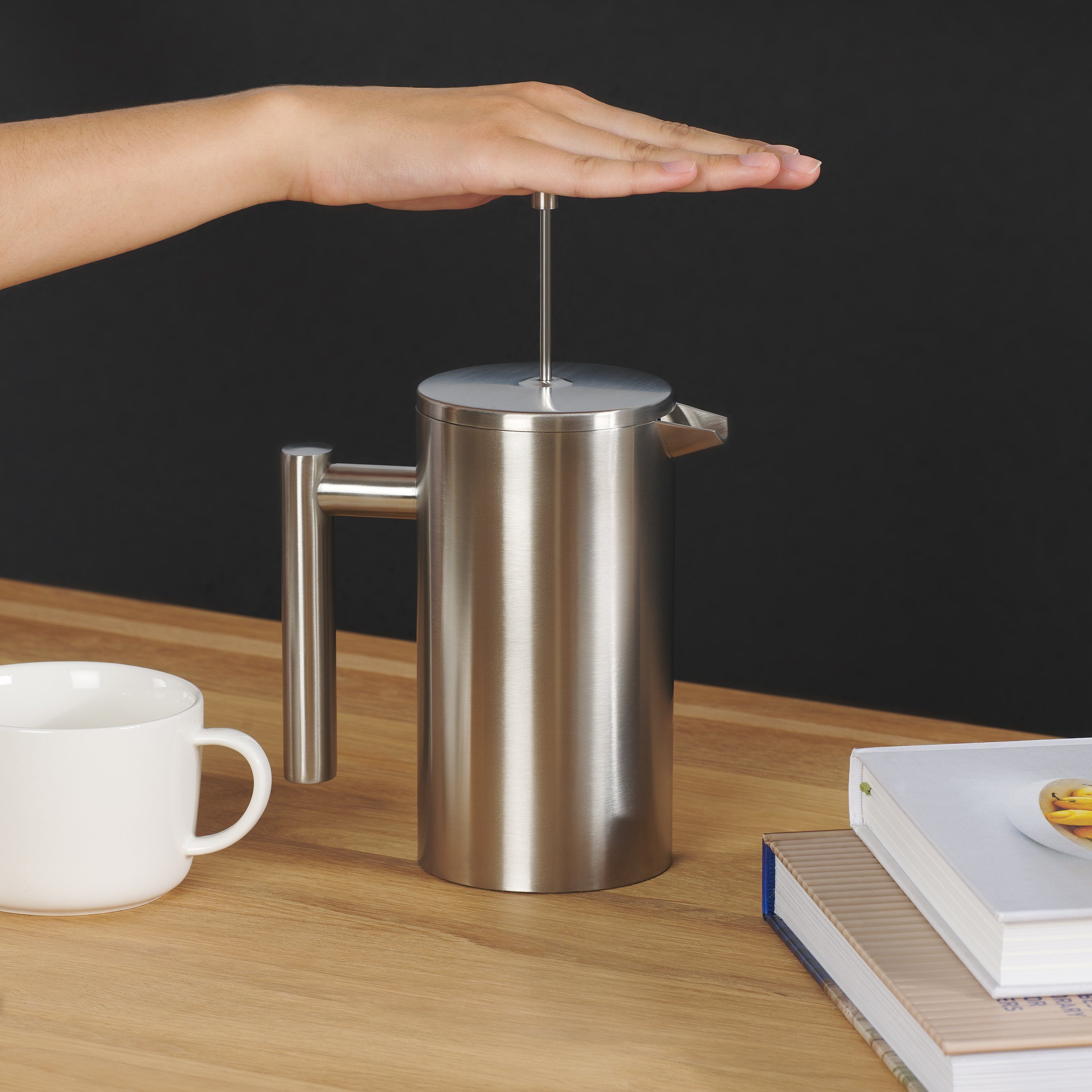 Blumtal French Press Kanne French Press aus Edelstahl Lisa - Kaffeepresse, 350l Kaffeekanne, Kaffeebereiter doppelwandig, in verschiedenen Größen verfügbar