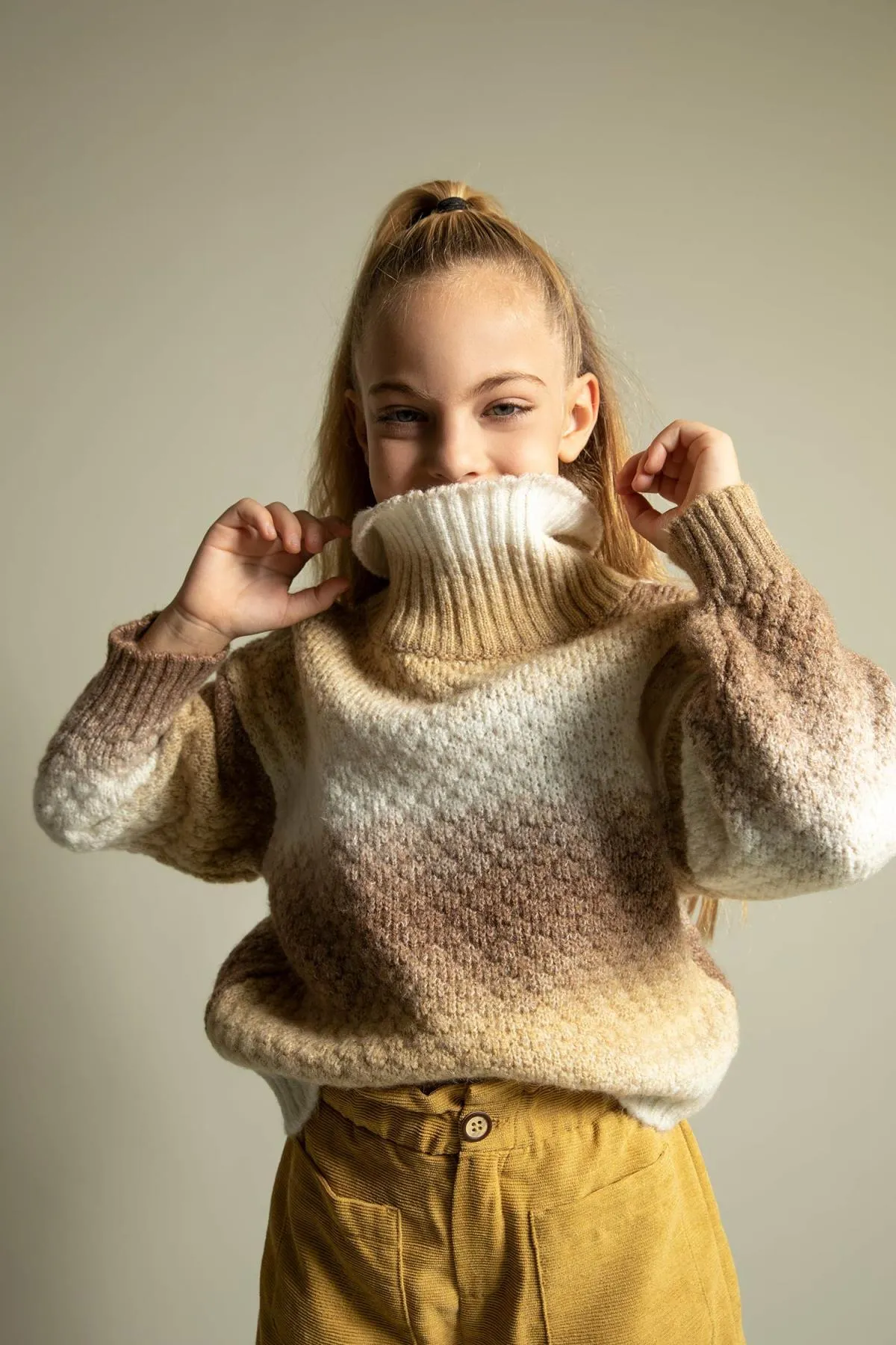 DeFacto  Rollkragenpullover mit Relax-Passform für Mädchen