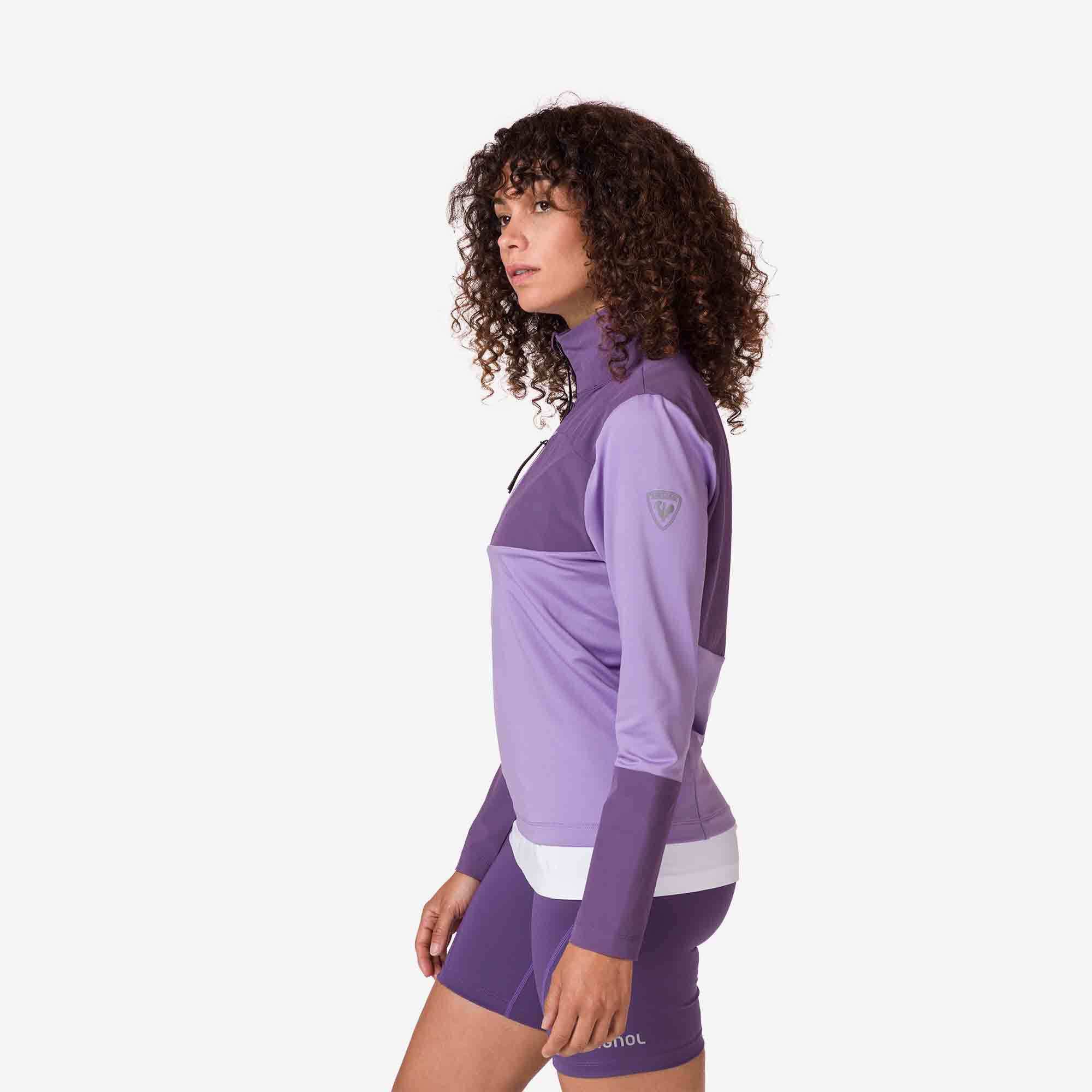 Couche intermédiaire semi-zippé femme
