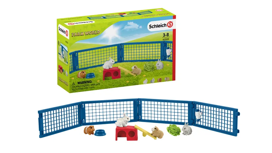 Schleich 42500 - Farm World - Zuhause für Kaninchen und Meerschweinchen