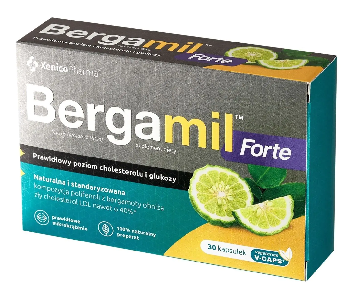 Bergamil Forte, Κανονικά Επίπεδα Χοληστερόλης και Γλυκόζης, Κάψουλες