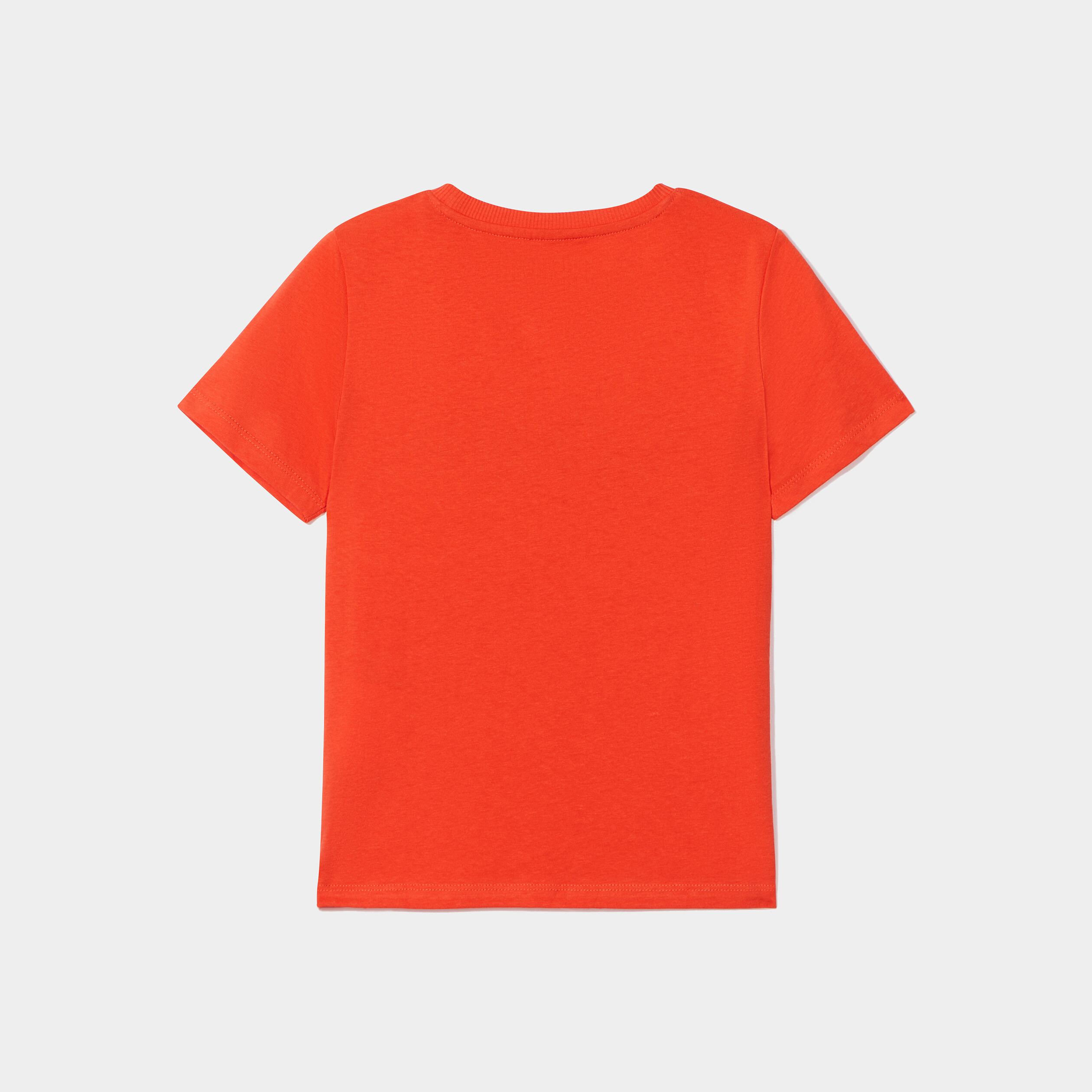 T-shirt col rond manches courtes Creeks orange garçon | La Halle