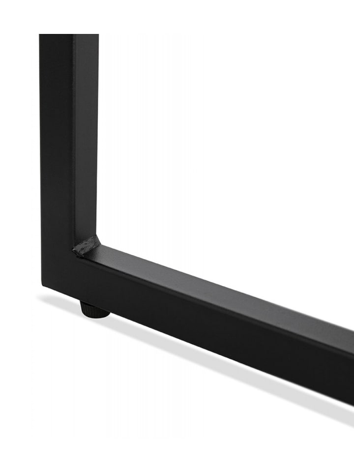 KADIMA DESIGN Industrieller Couchtisch Eichenfurnier Metall | Industrial Style in Schwarz günstig kaufen onesize
