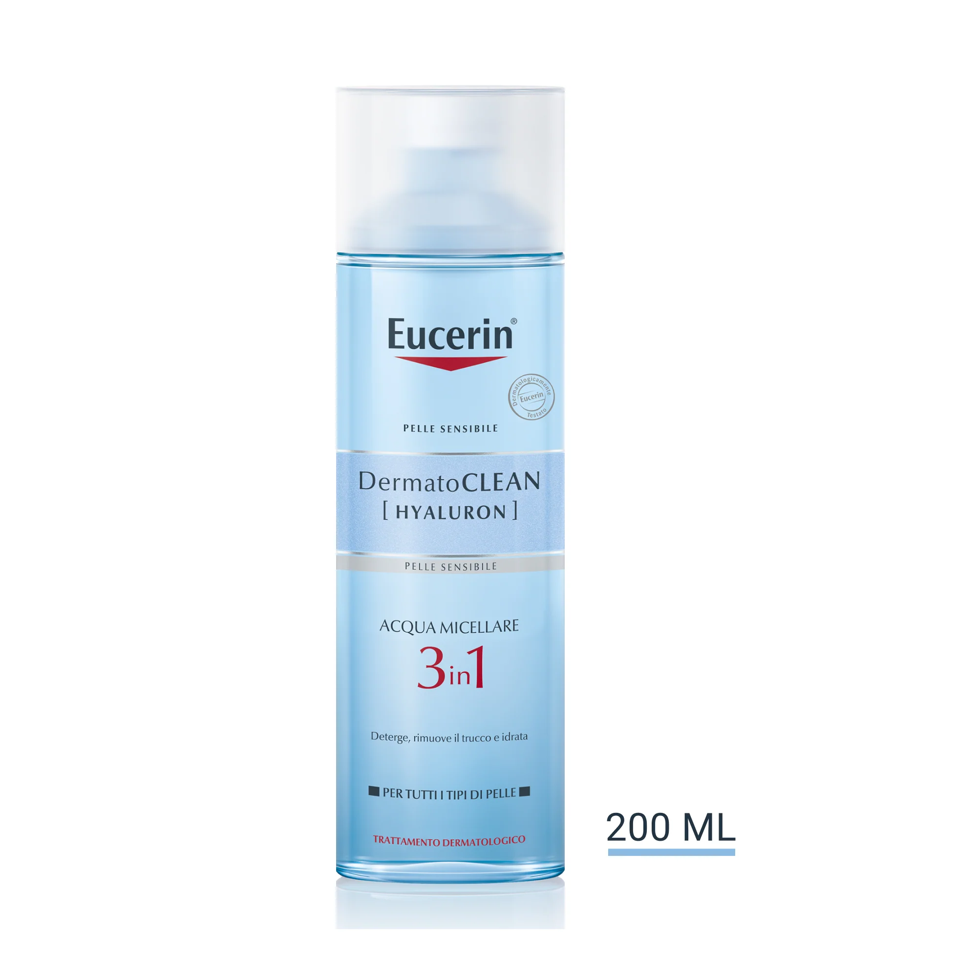 DermatoClean [Υαλουρονικό οξύ] DermatoCLEAN Λοσιόν Καθαρισμού 3 σε 1 Micellar - Νερό Καθαρισμού Προσώπου