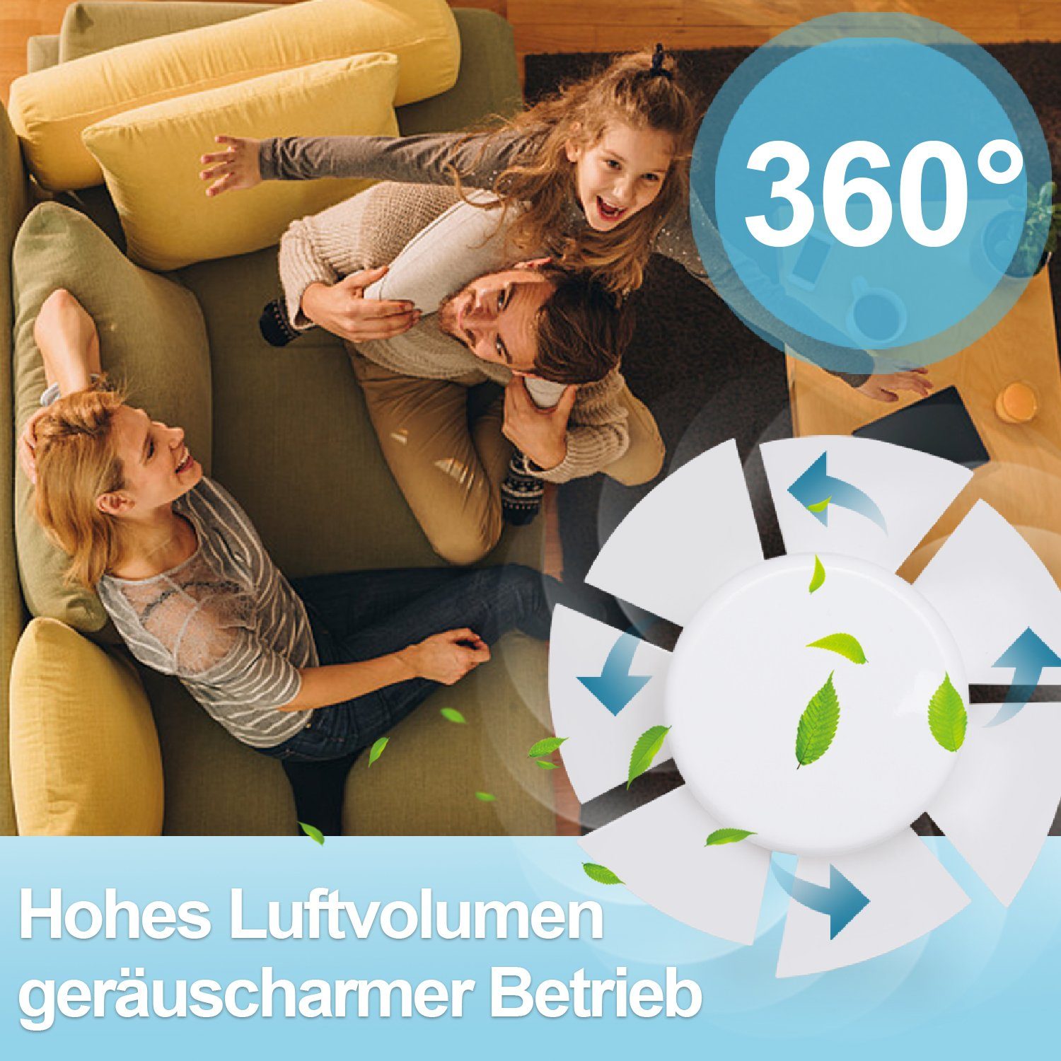 Clanmacy Wandventilator Badlüfter 100/150mm Ventilator Wandlüfter Mit Rückflussleitblech