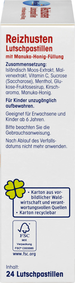 Reizhusten-Pastillen Manuka, 24 St