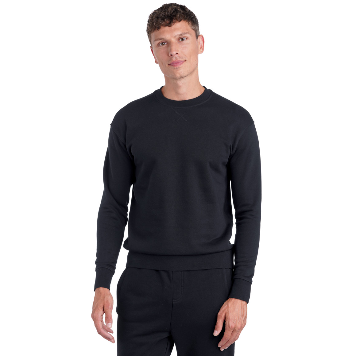 Herren Sweatshirt mit Rundhalsausschnitt