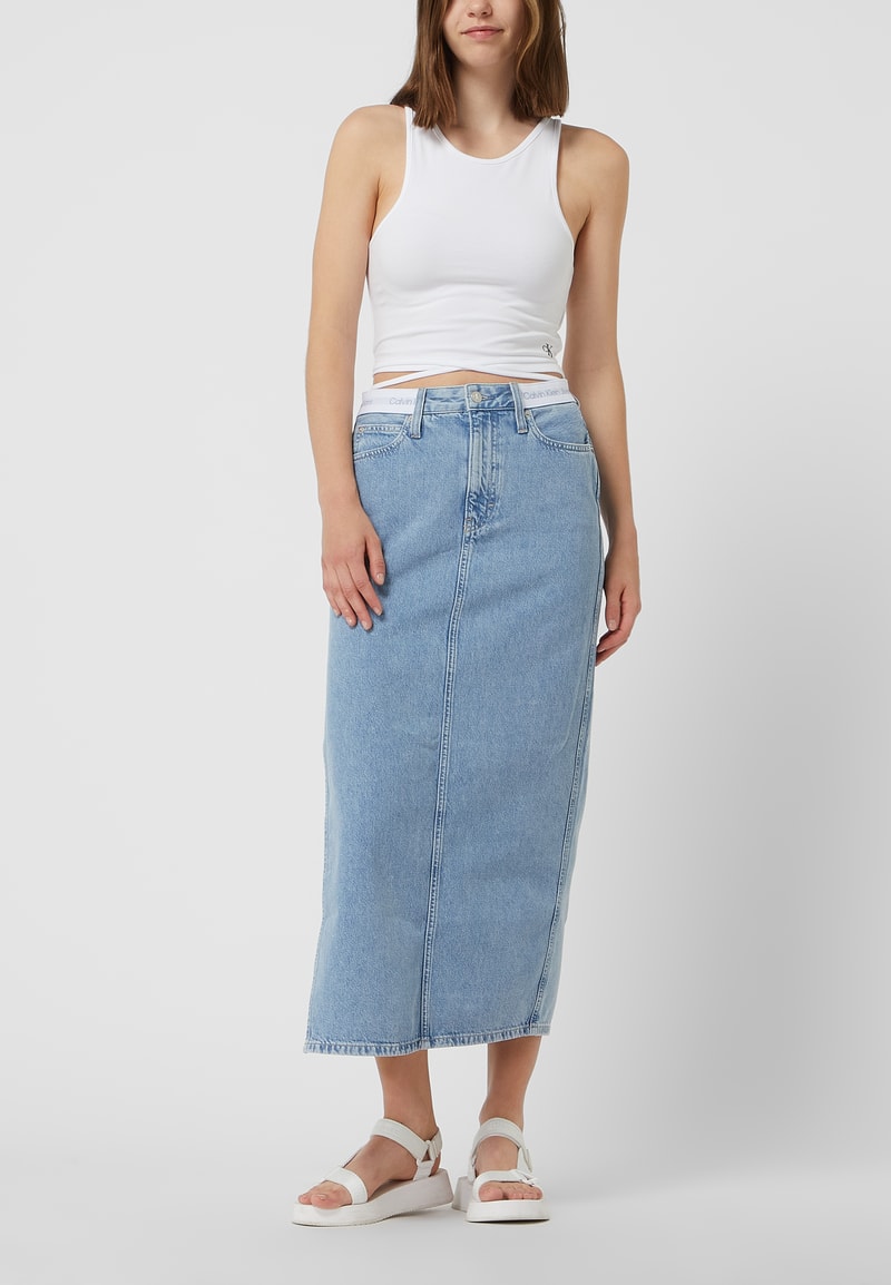 Crop Top mit Schnürung  in weiss