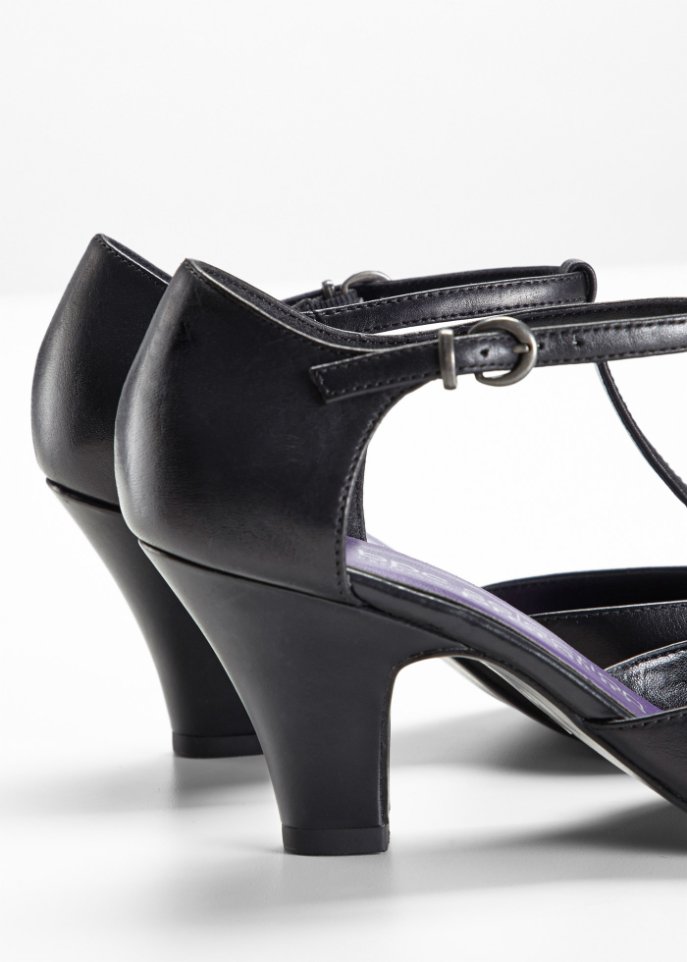 Spangenpumps aus Leder