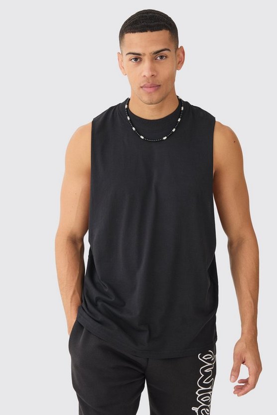 Oversize Tanktop mit Rosen-Print