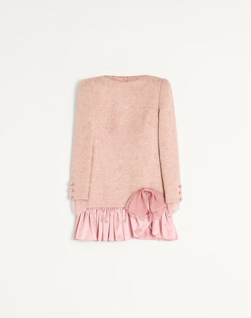 Kort Blomster Matelasse Kjole