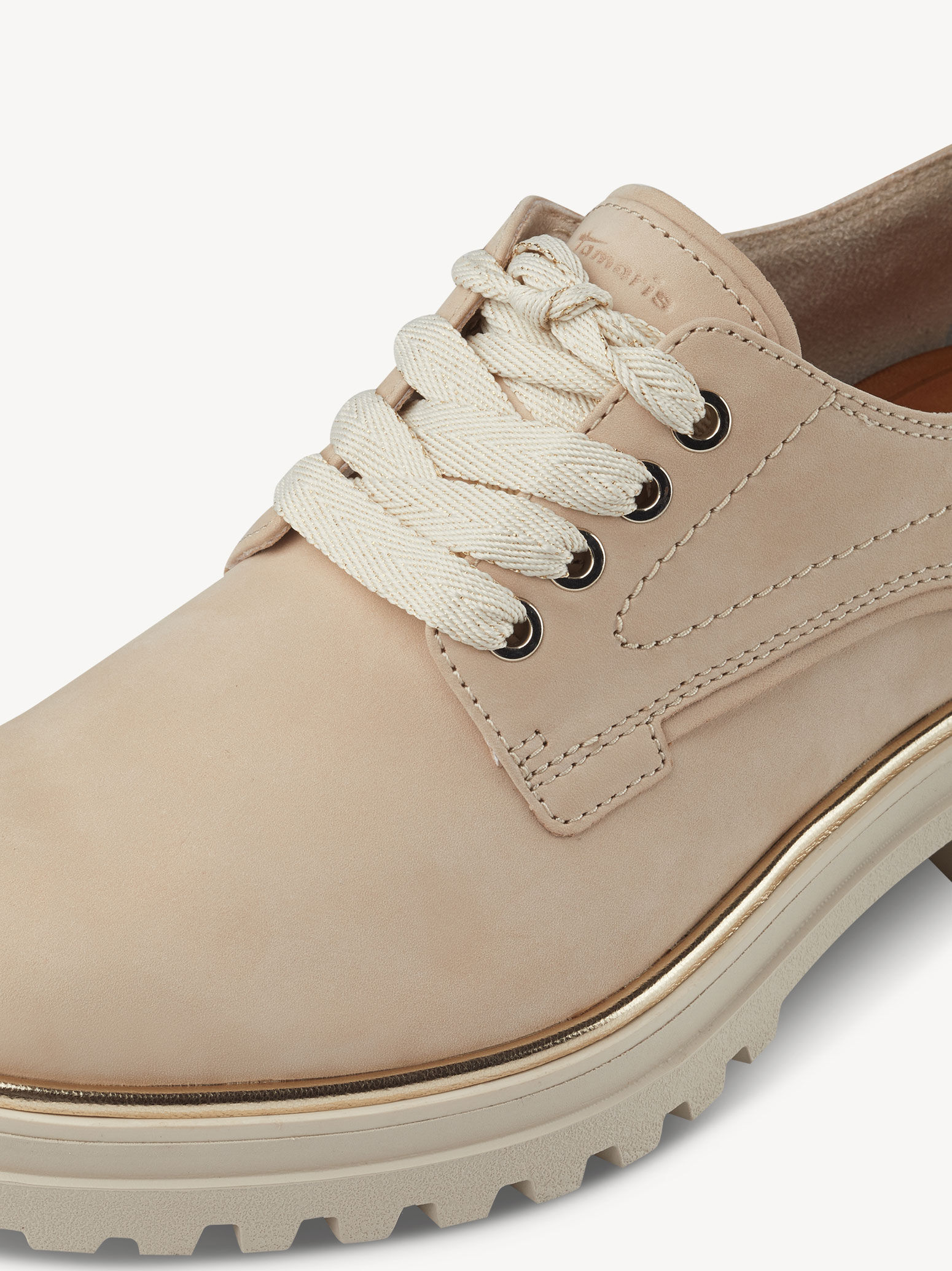 Derbie en cuir - beige
